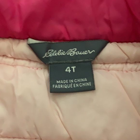 Eddie Bauer pink puffer vest size 4T - Picture 2 of 8